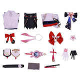 Honkai: Star Rail Evanescia Women White Outfit Cosplay Costume Halloween Carnival Party Suit