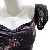 Obsession Nikki Women Black Printed Dress Cosplay Costume Halloween Carnival Party Suit