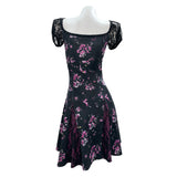 Obsession Nikki Women Black Printed Dress Cosplay Costume Halloween Carnival Party Suit