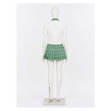 Alien Stage MIZi Women Green School Uniform Cosplay Costume Halloween Carnival Party Suit