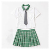 Alien Stage MIZi Women Green School Uniform Cosplay Costume Halloween Carnival Party Suit