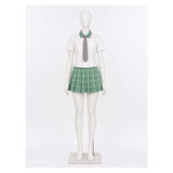 Alien Stage MIZi Women Green School Uniform Cosplay Costume Halloween Carnival Party Suit