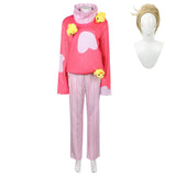 Hazbin Hotel Lucifer Pink Cosplay Sleepwear For Adult Male Halloween Carnival Party Suit