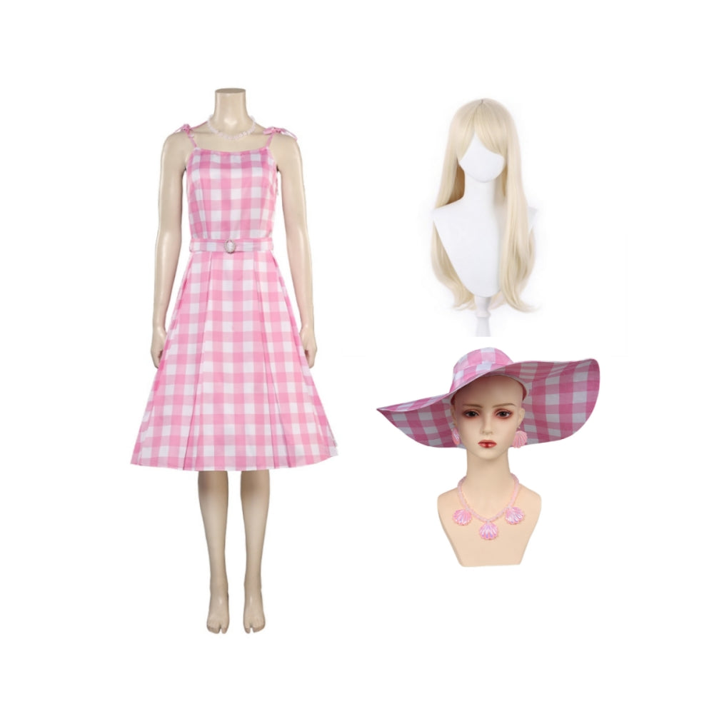 Barbie 2023 Margot Robbie Cosplay Costume Dresses Halloween Carnival P –