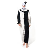 Terrifier 2 Art the Clown Cosplay Costume Jumpsuit Hat Outfits Halloween Carnival Suit