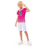 Kids Children Zombies 3 Zed T-shirt Cosplay Costume Outfits Halloween Carnival Suit