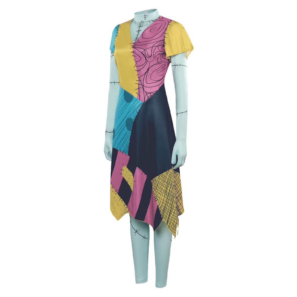 The Nightmare Before Christmas Sally Cosplay Costume Outfits Halloween Carnival Suit