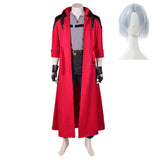 Devil May Cry Costume Dante Cosplay Red Coat Suit For Adult Man Halloween Carnival Suit