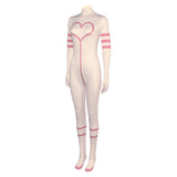 Hazbin Hotel Angel Dust TV Character White Jumpsuit Cosplay Costume Outfits Halloween Carnival Suit