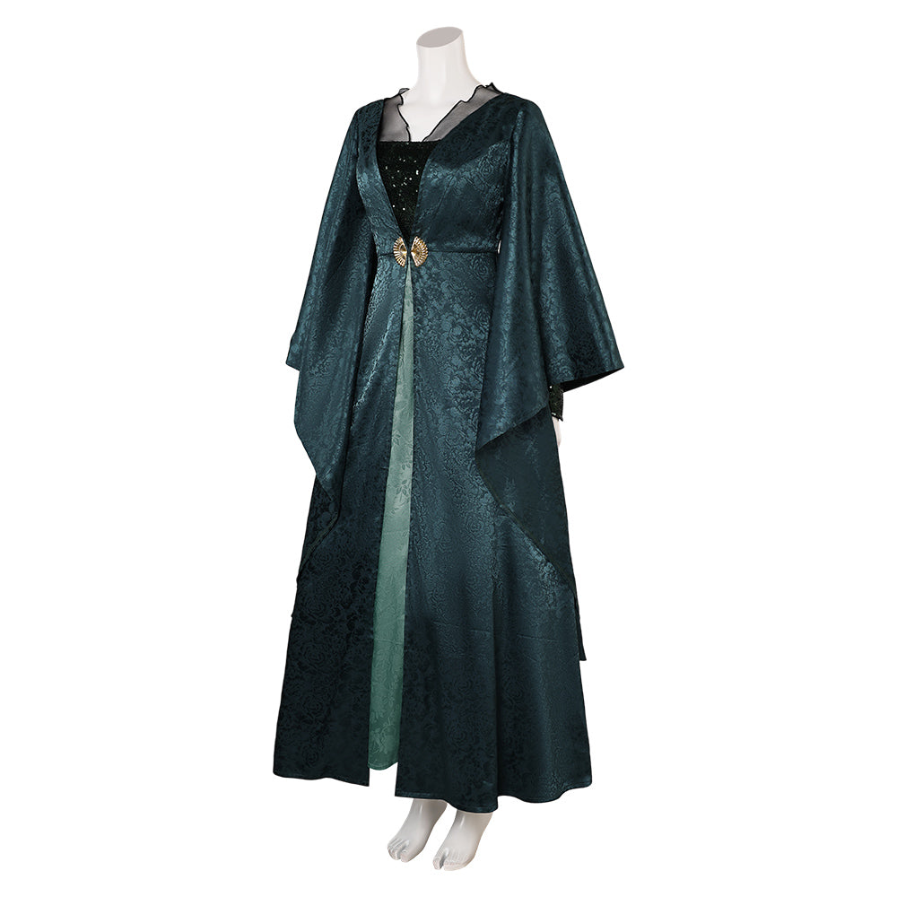 House of the Dragon Helaena Targaryen Dark Green Dress Cosplay Costume Cosplaysky.ca House of the Dragon Helaena Targaryen Dark Green Dress Cosplay Costume Cosplaysky.ca