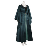 House of the Dragon Helaena Targaryen Dark Green Dress Cosplay Costume Outfits