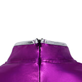 Teen Titans Starfire Women Purple Outfit Cosplay Costume Halloween Carnival Party Suit