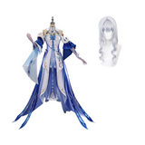 Genshin Impact The Tsaritsa Women Blue Dress Cosplay Costume Halloween Carnival Party Suit