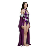 Teen Titans Starfire Women Purple One Piece Outfit Cosplay Costume Halloween Carnival Party Suit