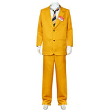 Beetlejuice Bob Shrinker Yellow Suit Mask Set Cosplay Costume Outfits Halloween Carnival Suit