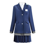 Boku No Kokoro No Yabai Yatsu Yamada Anna Blue School Uniform Cosplay Costume