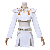 Kpop Demon Hunters Zoey Cosplay White Holographic Outfit For Adult Female Halloween Carnival Suit