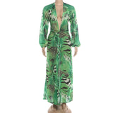 Off Campus Allie Haye Women Green Dress Cosplay Costume Halloween Carnival Party Suit