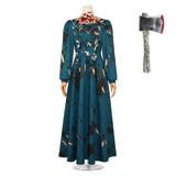 Monster The Lizzie Borden Story Lizzie Women Green Dress Cosplay Costume Halloween Carnival Party Suit