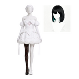 Alien Stage Sua Women White Dress Cosplay Costume Halloween Carnival Party Suit