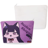 Genshin Impact Raiden Shogun Original Purple Animalised Plush Printed Clutch Handbag