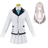 Blue Archive Ushio Noa White School Uniform Set Cosplay Costumes Halloween Carnival Suit