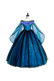 Frankenstein Elizabeth Women Blue Dress Cosplay Costume Halloween Carnival Party Suit