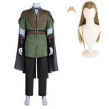 The Lord of the Rings Legolas Cosplay Green Costume Halloween Carnival Party
