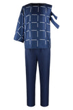 Mahito Cosplay Dark Blue Suit Set For Halloween Carnival Party