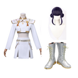 Kpop Demon Hunters Zoey Cosplay White Holographic Outfit For Adult Female Halloween Carnival Suit