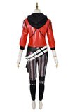 Arcane League of Legends Season 2 Vi Cosplay Costume Female Red Outfits Halloween Carnival Suit