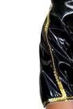 Rumi Cosplay Black Gold Top Skirt Kids Halloween Carnival Party