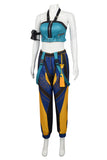 KPop Demon Hunters Costume Zoey Cosplay Blue Outfit  For Adult Female Halloween Carnival Suit