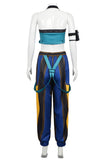 KPop Demon Hunters Costume Zoey Cosplay Blue Outfit  For Adult Female Halloween Carnival Suit