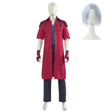 Devil May Cry Dante Cosplay Costume Red Coat Set For Adult Man Halloween Carnival Suit