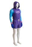 Masters of the Universe Skeleton King Purple Sportswear Cosplay Costume Halloween Carnival Party Suit