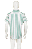 Obsession Bear Green Striped Shirt Cosplay Costume Halloween Carnival Party Suit