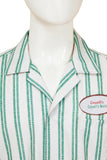 Obsession Bear Green Striped Shirt Cosplay Costume Halloween Carnival Party Suit