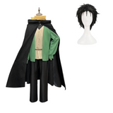 Season 4 Natsuki Subaru Green Outfit Cosplay Costume Halloween Carnival Party Suit