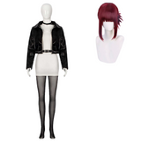 Smoking Behind the Supermarket with You Yamada Black Leather Suit Cosplay Costume Halloween Carnival Party Suit