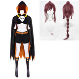 Shaula Black Outfit Cosplay Costume Halloween Carnival Party Suit