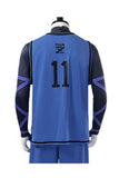 Blue Lock Costume Yoichi Isagi Cosplay Number 9 Blue Uniform Outfits Halloween Carnival Suit