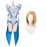 The White Queen Costume Emma Frost Cosplay Blue White Jumpsuit For Adult Female Halloween Carnival Suit