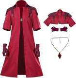 Devil May Cry Costume Dante Cosplay For Adult Unisex Man Womem Red Coat Set Halloween Carnival Suit