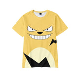 Palworld Grizzbolt  Pal Game Creature Yellow T-shirt Men Women 3D Print Short Sleeve Costume