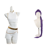 Kpop Demon Hunters Rumi Kids Cosplay Costume White Vest Halloween Carnival Suit