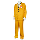 Beetlejuice Bob Shrinker Yellow Suit Mask Set Cosplay Costume Outfits Halloween Carnival Suit