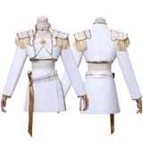 Kpop Demon Hunters Costume Mira Cosplay What It Sounds Like White Holographic Outfit For Adult Female Halloween Carnival Suit