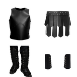 The Odyssey Agamemnon Black Armor Set Cosplay Costume Halloween Carnival Party Suit