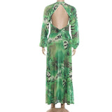 Off Campus Allie Haye Women Green Dress Cosplay Costume Halloween Carnival Party Suit